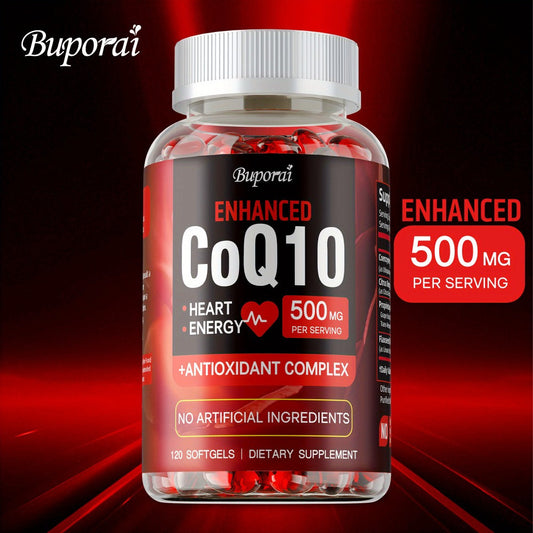 CoQ10 Coenzyme Q10 with Citrus Bergamot 120 Capsules – Heart Health, Brain & Cardiovascular Support, Energy Production & Antioxidant Defence Supplement for Women & Men