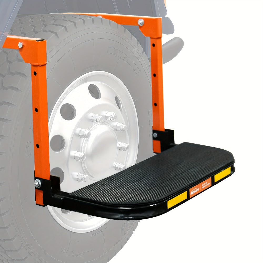 Tire Step Foldable Anti-Slip Thickened – 300 / 500 / 650 lb Capacity Adjustable Height for Truck SUV Trailer Maintenance, Fits Tires Up to 13.5" Wide, Portable