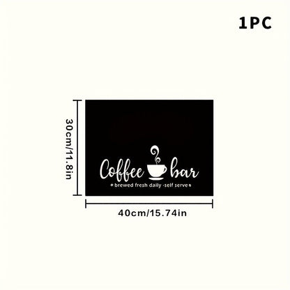 Kitchen Mat, Bohemian Coffee Bar Counter Pad in Five Sizes with Absorbent Fabric and Machine-Wash Care