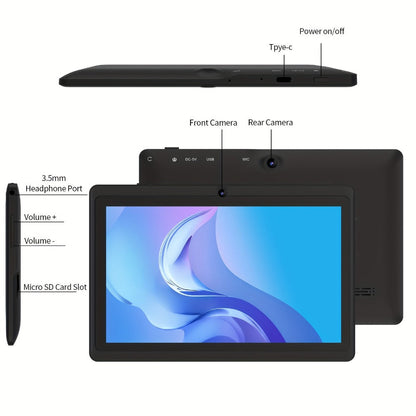 Android Tablet 7-Inch with Android 13, 3500mAh Battery, 32GB Internal Storage and Protective Case