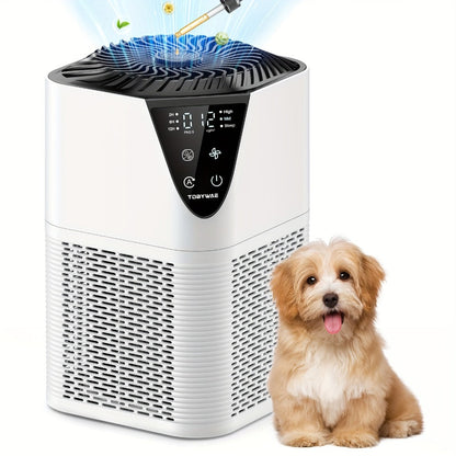 Air Purifier TDBYWAE MB-025 with H13 Three-Stage Filter, 1250 Sq Ft Source Value, PM2.5 LCD and 25dB Mode