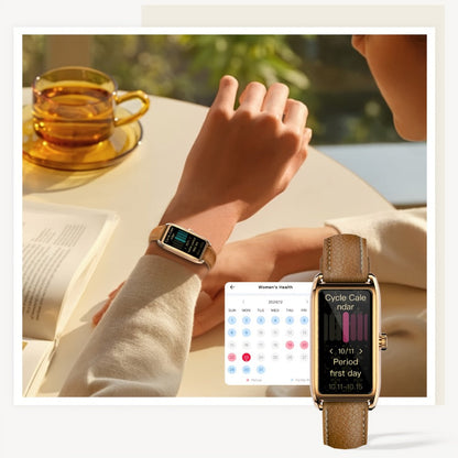 Smartwatch for Women with 1.13-Inch AMOLED Display, Cycle Tracking and Six Color Options with Model-Specific Color and Band Options
