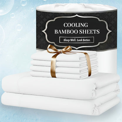 Bed Sheet Set 4-Piece Bamboo-Derived Fabric with Source-Listed Extra-Deep Pocket and Eighteen Colors