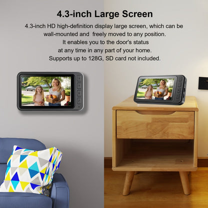 Video Doorbell 1080p Wireless Camera with 166-Degree View, Night Vision, Two-Way Audio and Indoor Chime