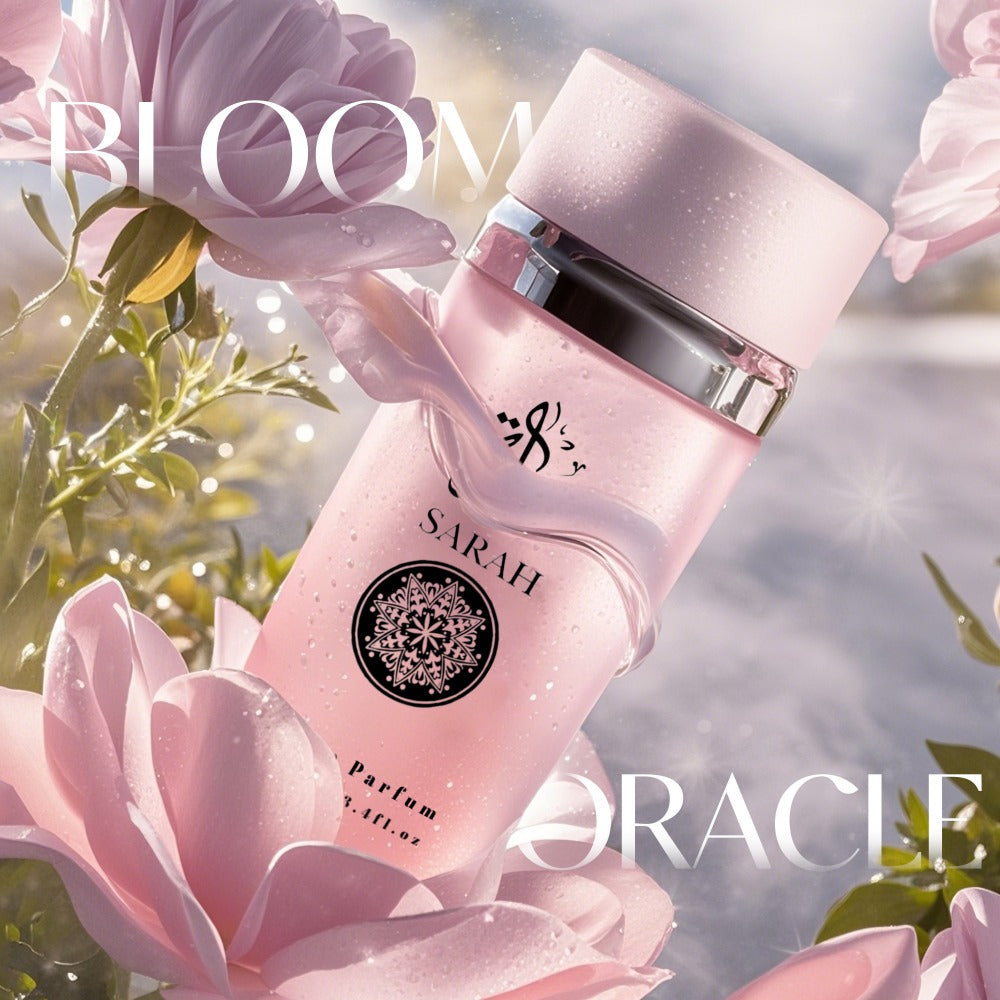 Women's Perfume SARAH Eau de Parfum 3.4 oz – Dewy Floral Amber Vanilla Scent, Citrus Lily Top Notes, Jasmine Orange Blossom Heart, Long Lasting Elegant Fragrance Spray for Women, Gift for Her