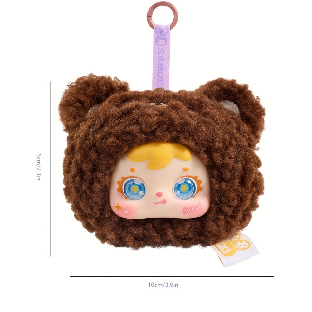 Cute Plush Animal Doll with Big Eyes – Samuel Small Animal Series Stuffed Furry Toy Random Style Soft Huggable Home Decor Desk Ornament Gift for Kids Teens Adults Birthday Valentine Easter Christmas