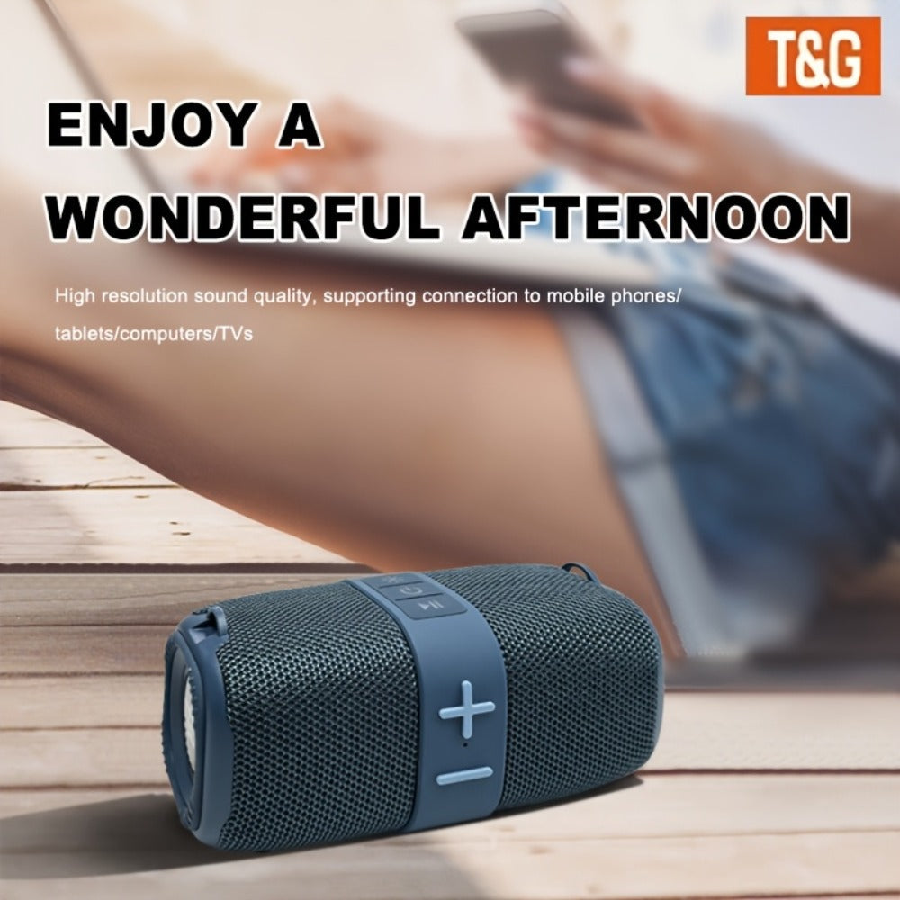 Bluetooth Speaker T&G TG667 Compact Shoulder-Strap Model with Bluetooth, USB, TF, FM and Type-C Charging