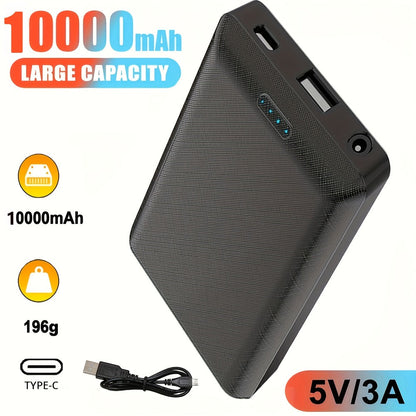 Power Bank 10000mAh 5V/3A for Heated Clothing with USB-C Input and Single or Two-Pack Options