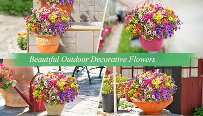Artificial Flowers Mixed-Color Daisy Bundles in 18, 36 or 54-Pack Options with Flexible Stems