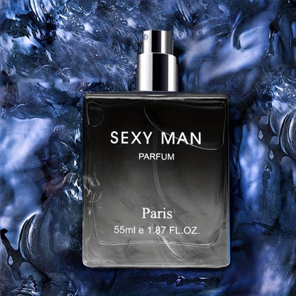 Cologne Spray for Men SEXY MAN Two-Bottle Set with 7054A and 7054B Color Options and Gift Vial