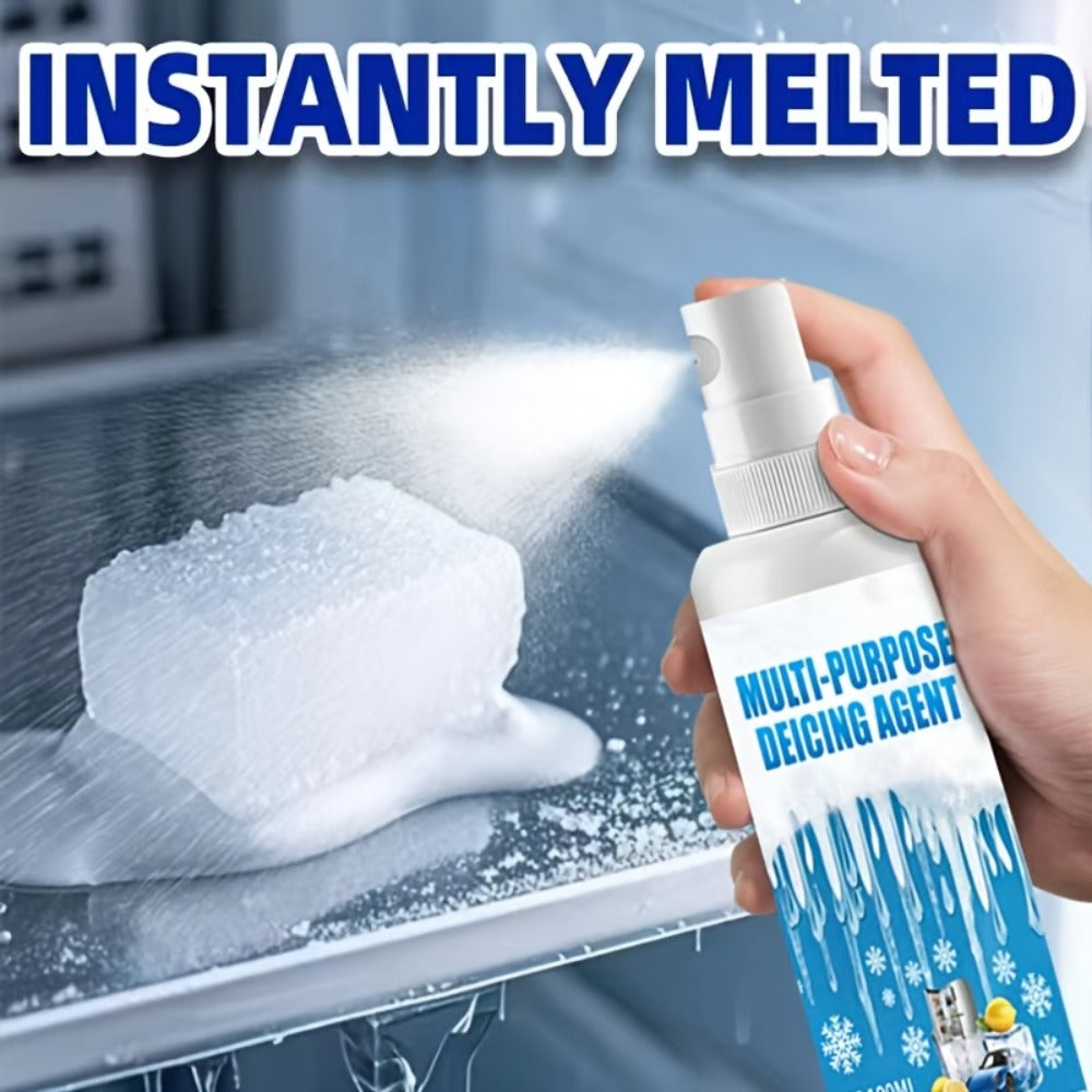 Refrigerator & Freezer De-Icer Spray – Fast Ice Melting & Anti-Freeze Solution for Household Fridges, RV Refrigerators & Freezer Coils, Multi-Purpose De-Icing Agent