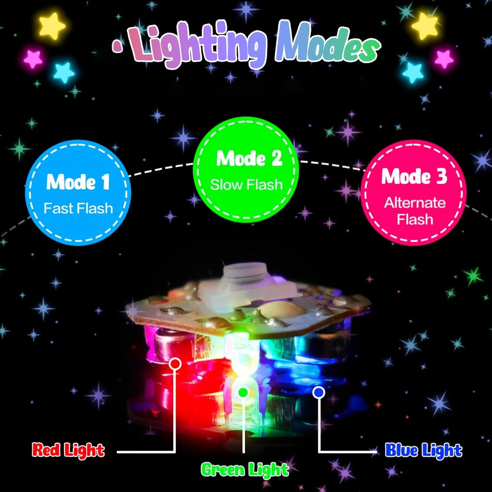 Party Favors LED Fidget-Spinner Wristbands in 12- or 30-Piece Packs for Glow-Themed Events