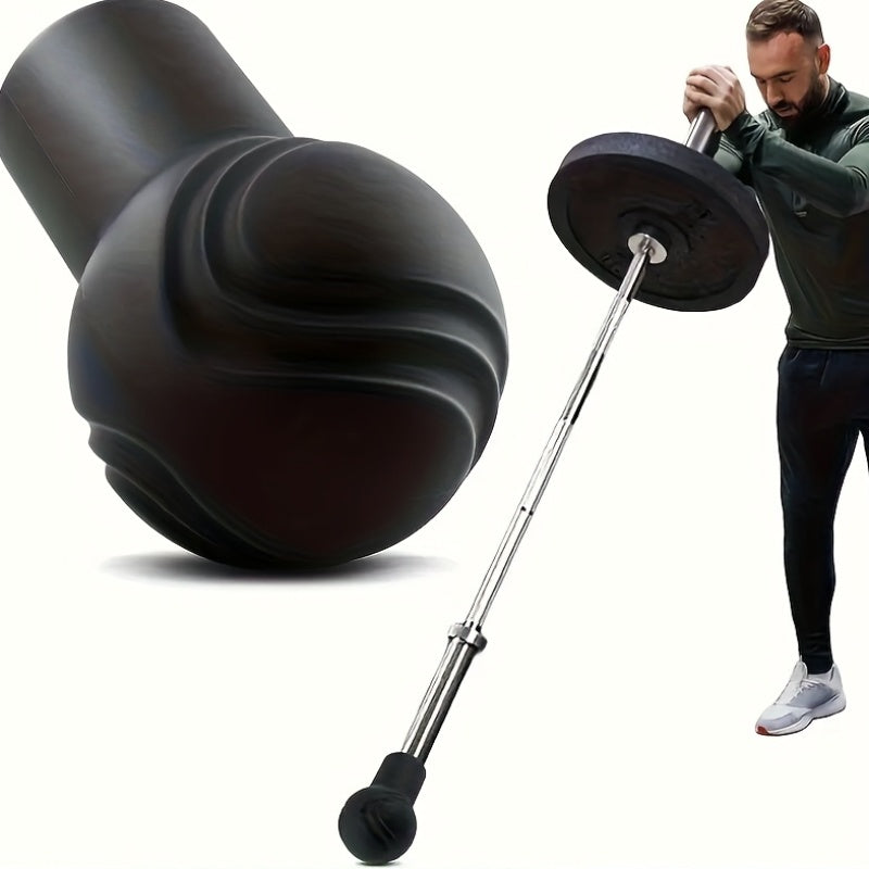 Barbell Landmine Attachment Fits 2 Inch Bars | Turn Any Surface Into a Landmine Station | Home Gym Strength Training for Press Row Squat Rotation Exercises | Orange Black