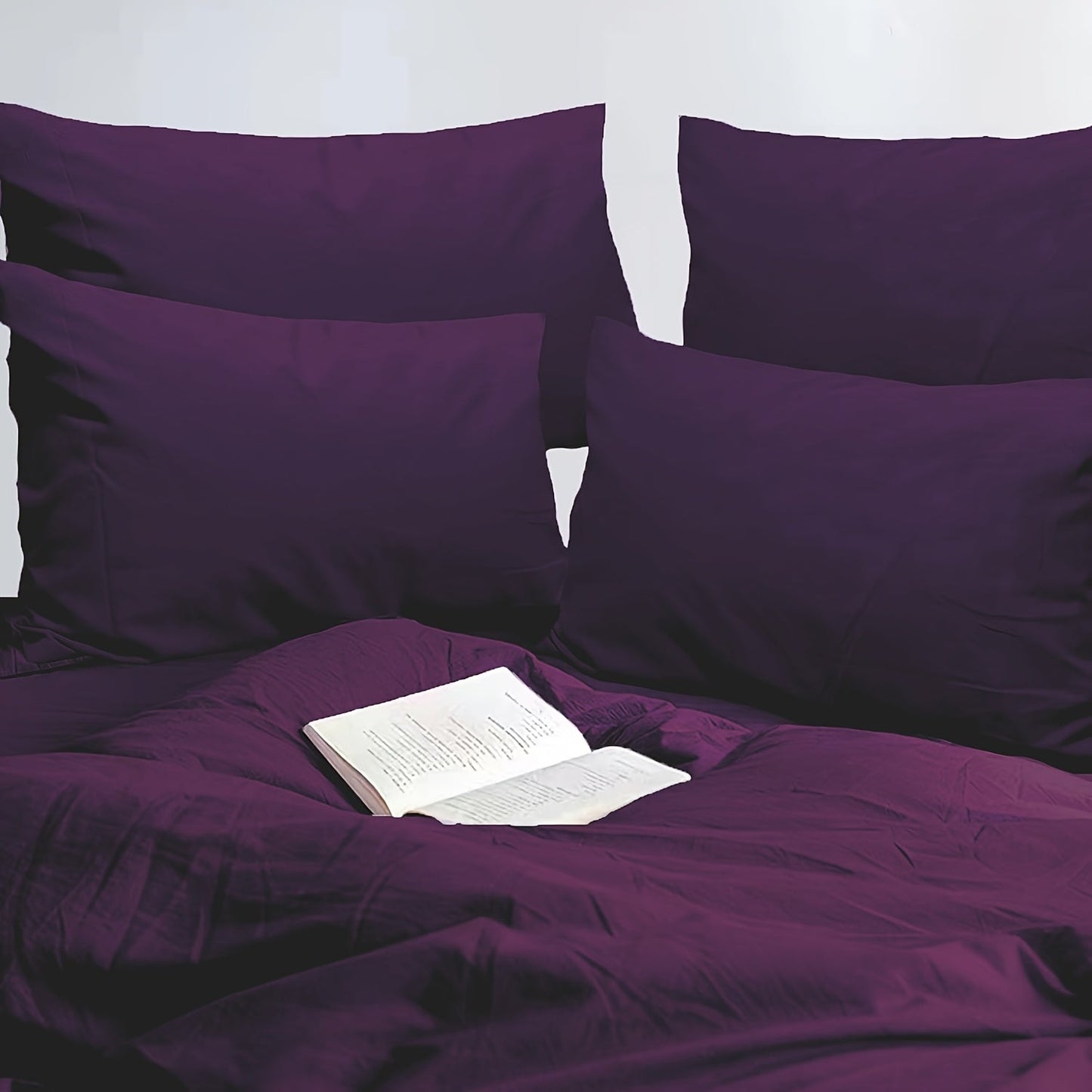 Microfiber Pillowcases Set of 4 – Soft Brushed 90GSM Wrinkle-Resistant Envelope Closure Pillow Covers, Queen & King Size, Multiple Colors, Breathable Polyester Pillow Cases for Bedroom Hotel