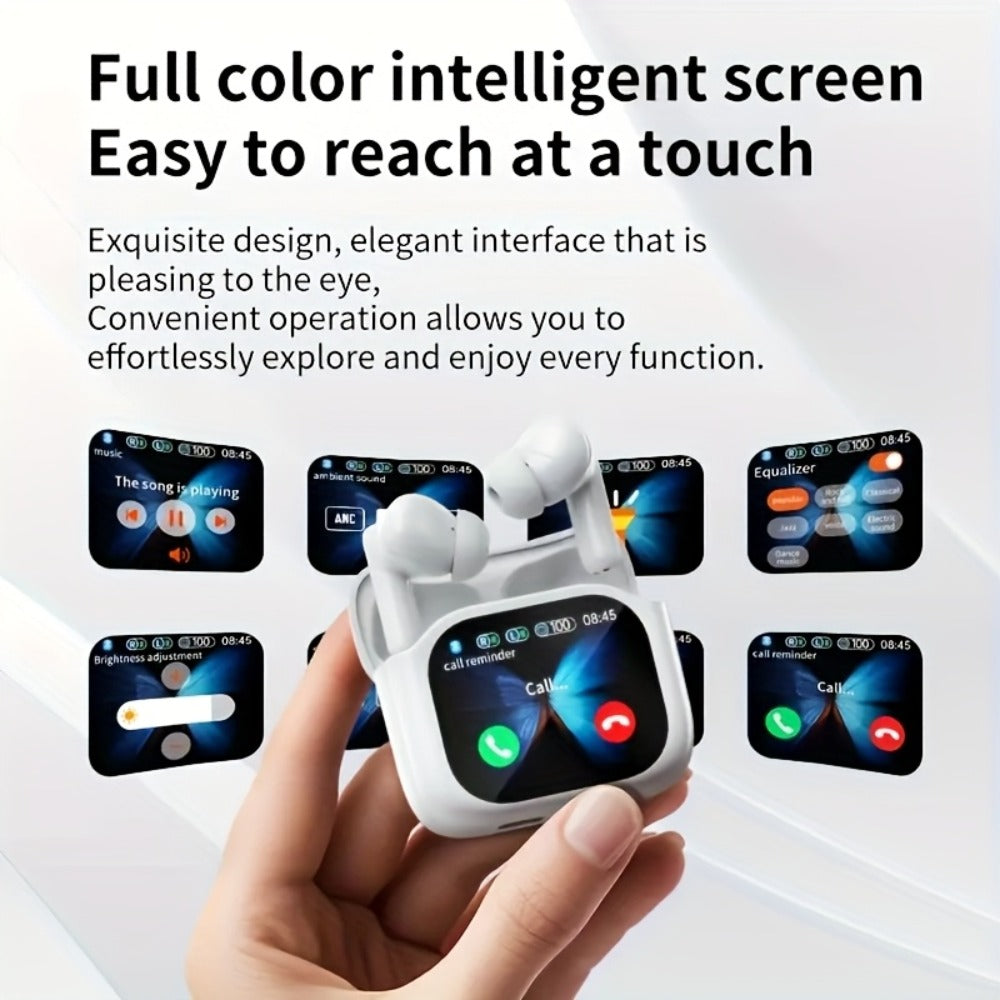 144-Language-Labeled Translation Earbuds with Wireless 5.4 Marking, Touch-Display Case and Two Colors
