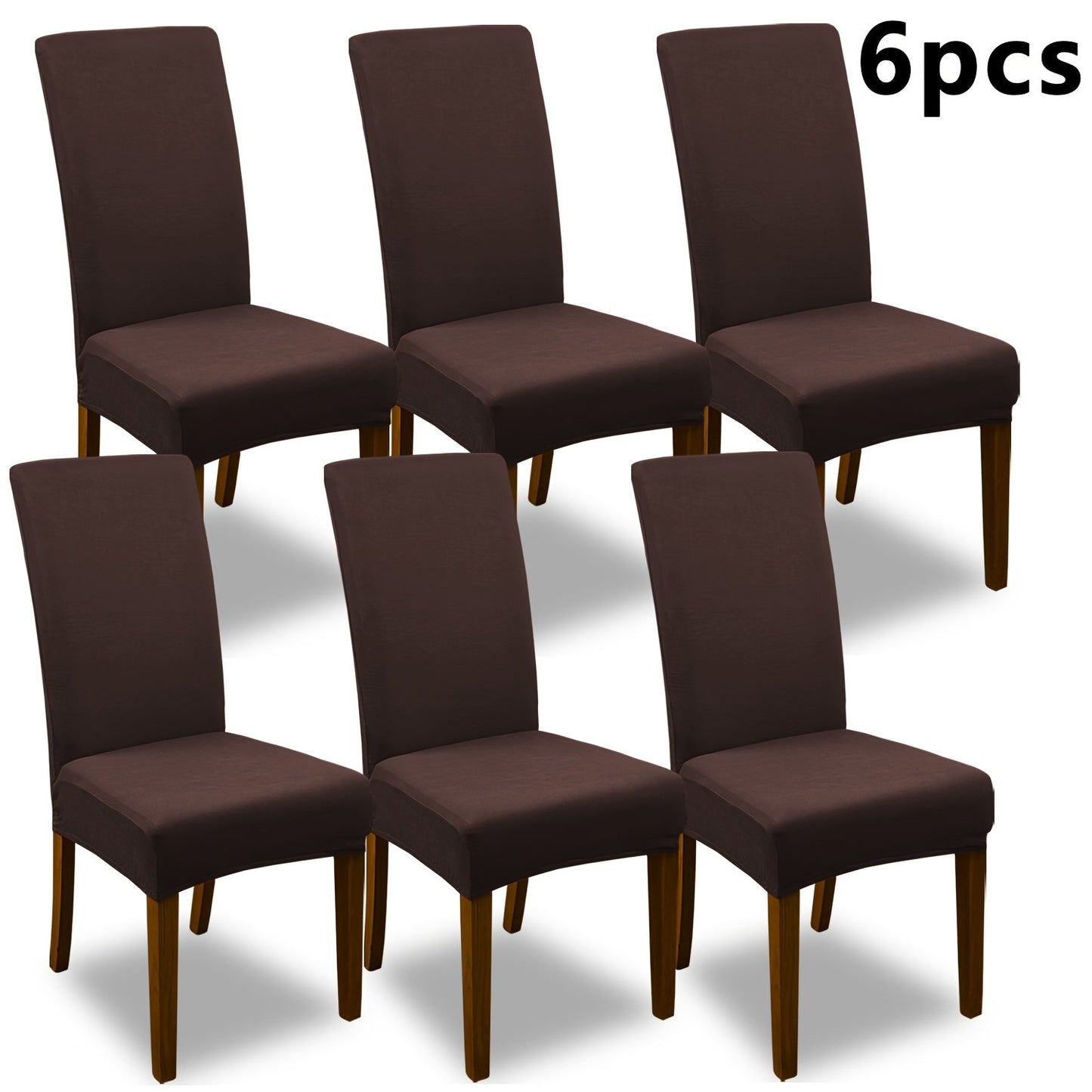 Chair Cover Set of 4 or 6 Stretch Jacquard Dining Slipcovers in Nine Available Color Choices