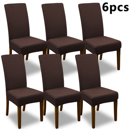 Chair Cover Set of 4 or 6 Stretch Jacquard Dining Slipcovers in Nine Available Color Choices