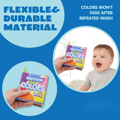 Baby Soft Cloth Books Set of 12 – Nontoxic Crinkle Fabric Bath & Sensory Books for Infants & Toddlers, Touch-and-Feel Early Learning First Books, Washable Baby Shower & Christmas Gift for Newborns