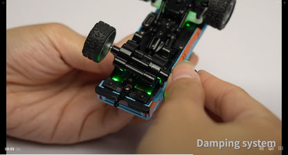 Mini Remote Control Pickup Truck with Detachable Trailer, Five Color Options and Spring Suspension