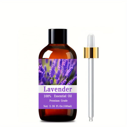 Essential Oil Lavender Floral Aroma in 100ml Bottle with Lightweight Fast-Absorbing Texture