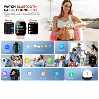 Smartwatch – with Remote Photo Control & HD Voice Calling, Large Screen Unisex , Message Notifications, Multiple Sport Modes, Heart Rate…
