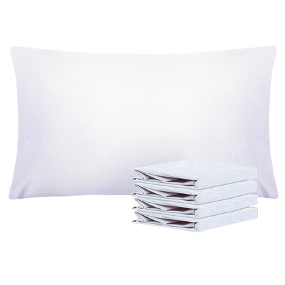 Four-Pack Queen Pillowcase Set in 32 Solid Colors with 20 x 30-Inch Size and Envelope Closure