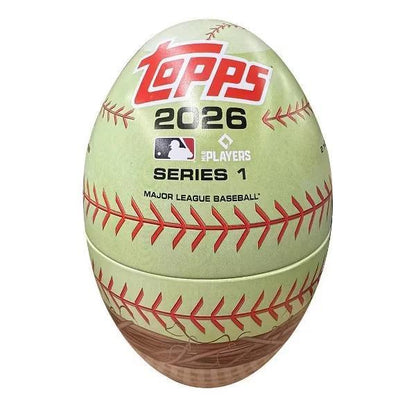 Sports Trading Cards, 2026 Topps Series 1 Baseball Holiday Egg Tin with 59-Card Package Configuration