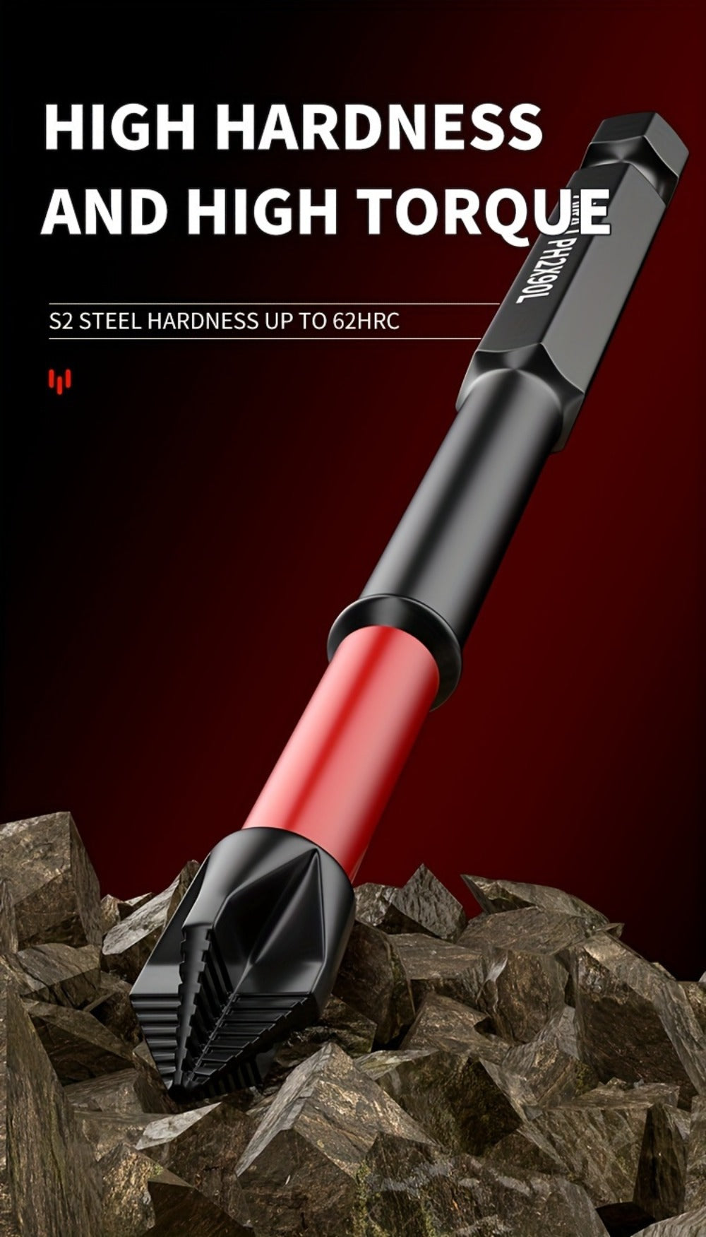 Magnetic PH2 Screwdriver Bit Set with 2-, 24- or 60-Piece Checkout Options and Mixed Lengths
