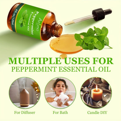 Essential Oils for Diffuser Peppermint Lavender Lemon Eucalyptus & Coconut Vanilla — Pure Fragrance Oils for Humidifier Candles Car Air Freshener 0.34oz to 4.06oz