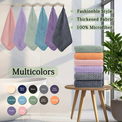 Twenty-Piece Bath Towel Set with Eight Large Towels and Twelve Washcloths in Ten Exact Color Options