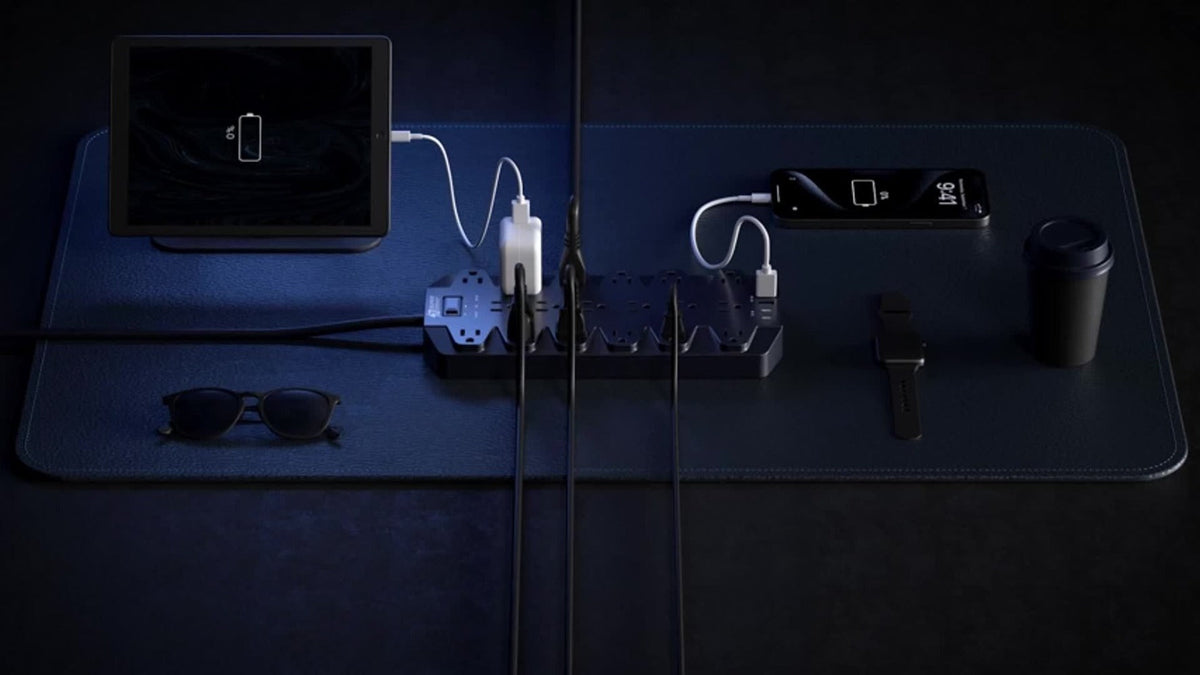 45W USB-C PD Power Strip Surge Protector 26-in-1, 22 AC Outlets & 4 USB Ports (2 USB-C 45W + 2 USB-A)