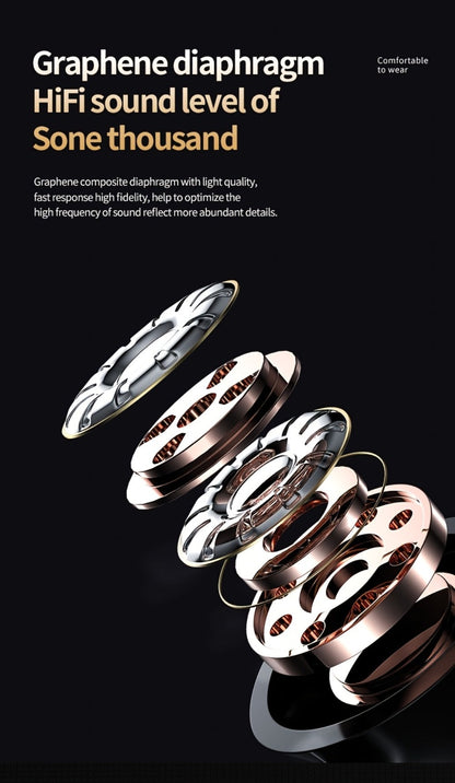 Wireless Earbuds Bluetooth 5.4 800mAh High-Capacity Battery Mirror Design Noise Isolation for Sports Running Fitness Gym Compatible with All Smartphones Modern Stylish