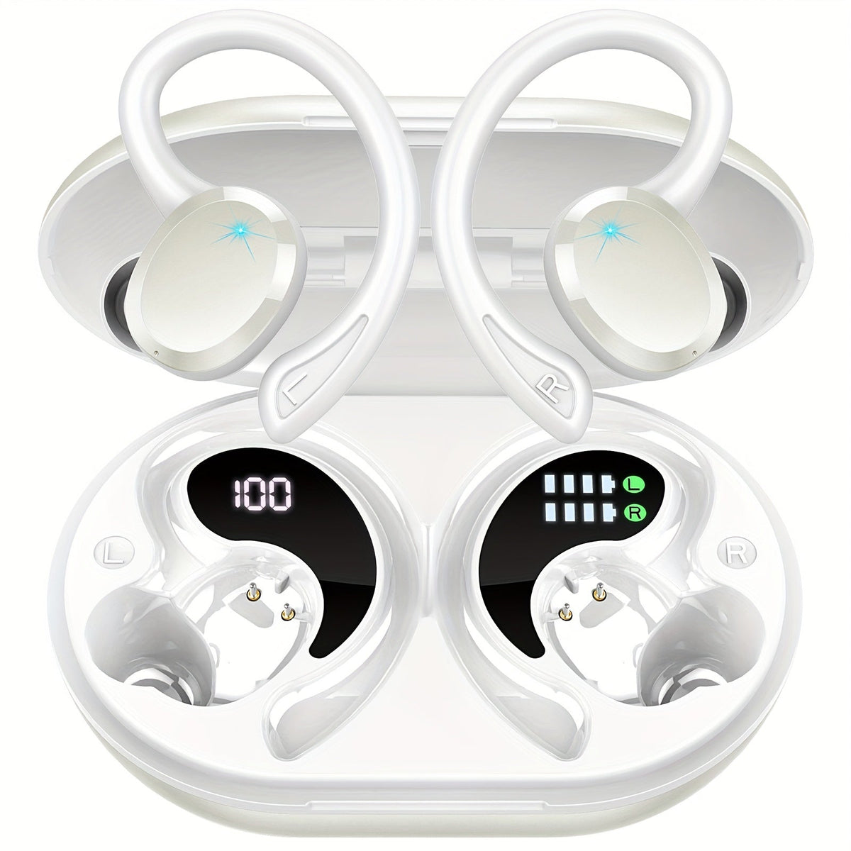 48H Wireless Sport Earbuds Q38 Bluetooth 5.3 with 14.2mm Driver Stereo Sound for an Everyday Personal Care Routine