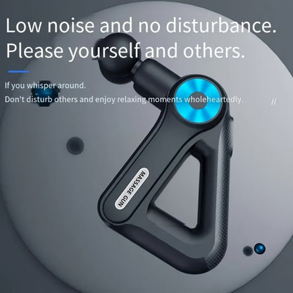 Massage Gun Deep Tissue Percussion Massager Portable | 9 Attachments 9 Speed Settings Muscle Relief Fatigue Recovery Pain Alleviation | Compact Handheld Body Massager for Athletes Gym Home Office | Blue Black Golden Black
