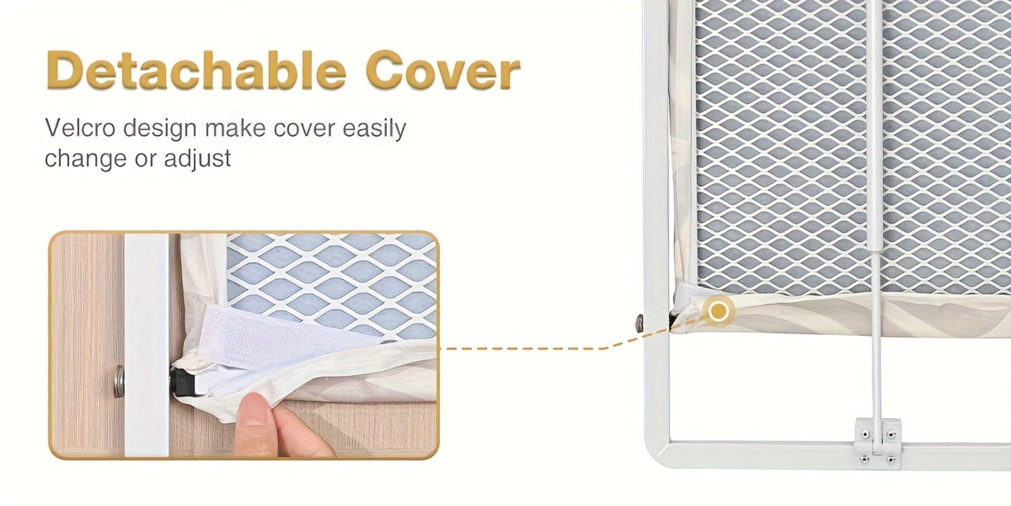 Wall-Mounted Fold-Down Ironing Board with 36-by-12-Inch Surface in Light Blue or Blue Covers