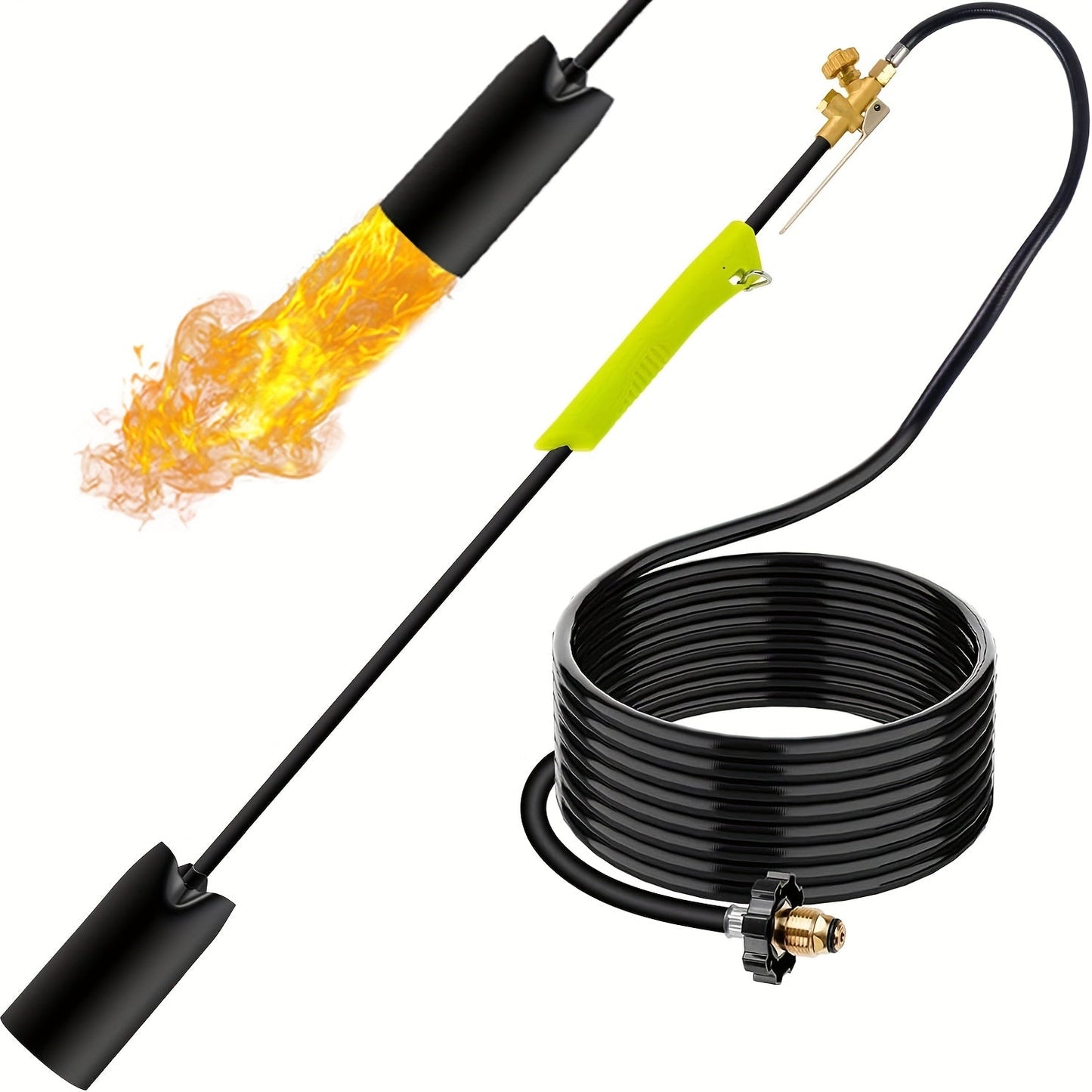 Propane Weed Torch | Flame Weeder Ice Melter Outdoor Roof Driveway