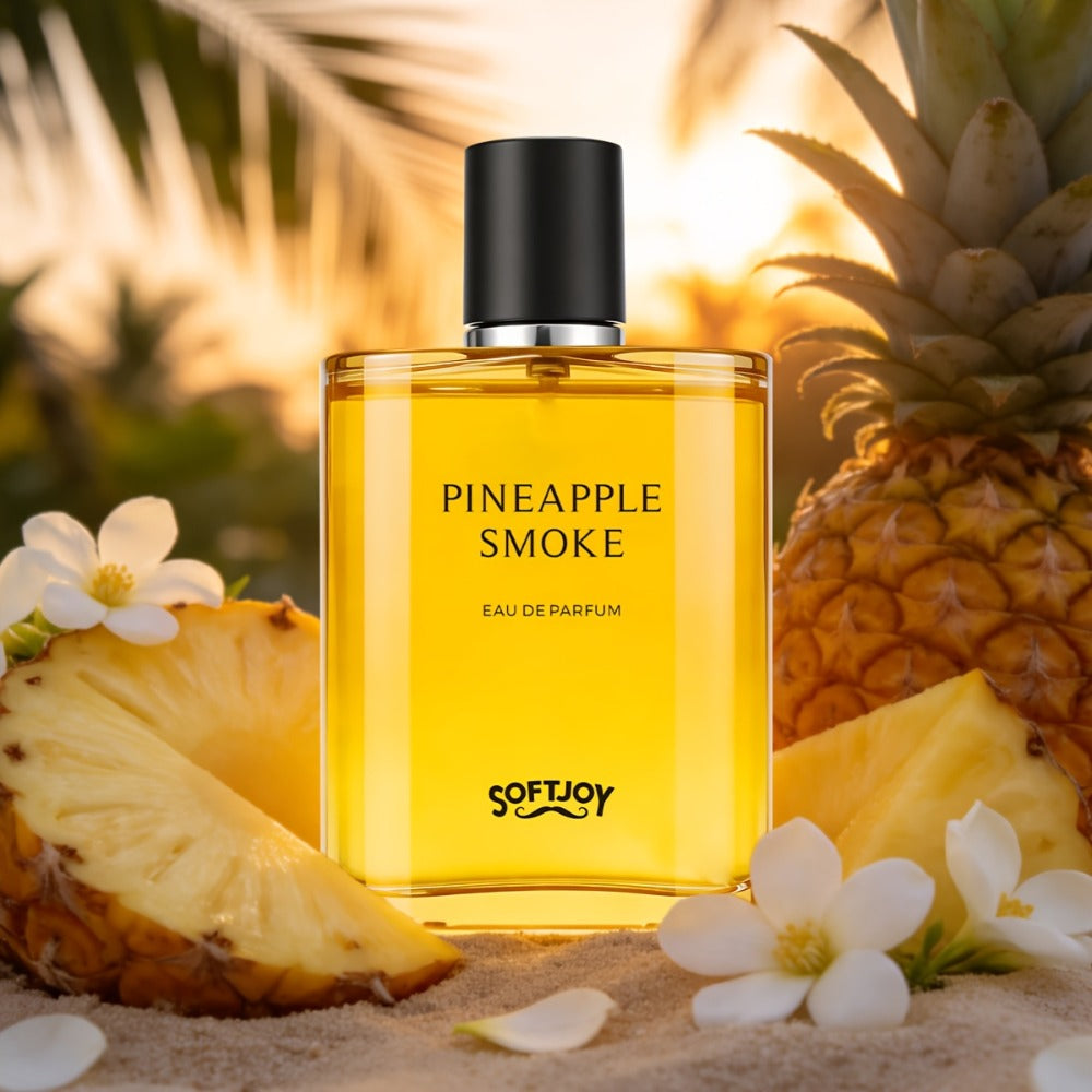 Perfume for Men in 3.04 oz Gold Bottle with Pineapple, Blackcurrant, Birch and Smoky Scent Profile