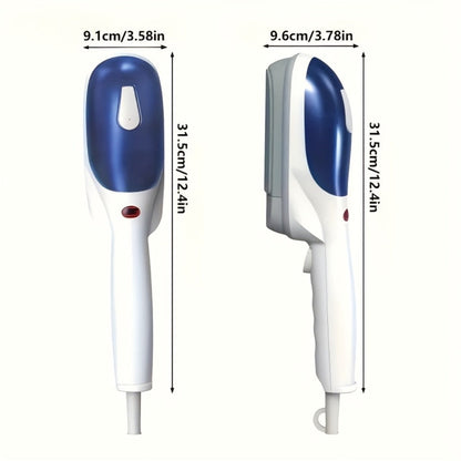 Garment Steamer Handheld Steam Iron Portable Wrinkle Remover Horizontal Vertical Steam Dry Ironing Efficient Heating for Home Office Travel Clothes Green