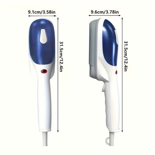 Garment Steamer Handheld Steam Iron Portable Wrinkle Remover Horizontal Vertical Steam Dry Ironing Efficient Heating for Home Office Travel Clothes Green