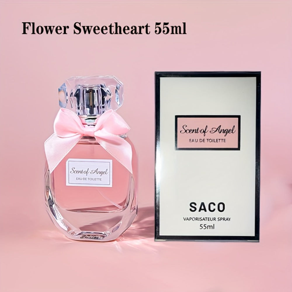 Perfume for Women Long Lasting Floral Fragrance – Angel Eau de Parfum 1.86oz | Lily Orange Blossom Vanilla Musk | Date Night Party Holiday Gift for Her