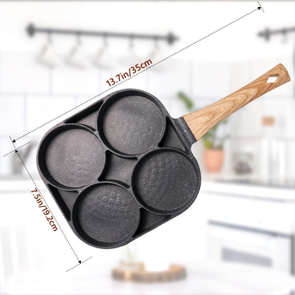 Reversible Non-Stick Pancake Skillet – Foldable Stainless Steel Flip Pan for Fluffy Pancakes, Omelettes & Frittatas | Dual-Sided Coating Dishwasher Safe Breakfast Cookware Pan
