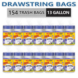 154 Drawstring Bags (13 Gal)