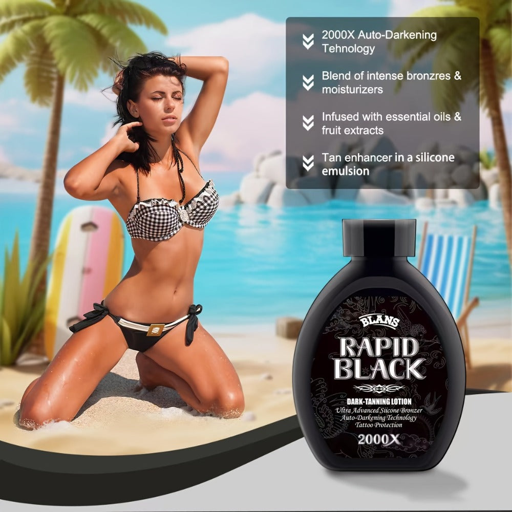 Sunless Self Tanner Lotion 200ml Fast Bronzing Streak-Free — Natural Sun-Kissed Bronze Glow for Body Legs Arms Face, Self Tanning Cream for Women Men All Skin Types Year-Round Indoor Tan 6.76oz