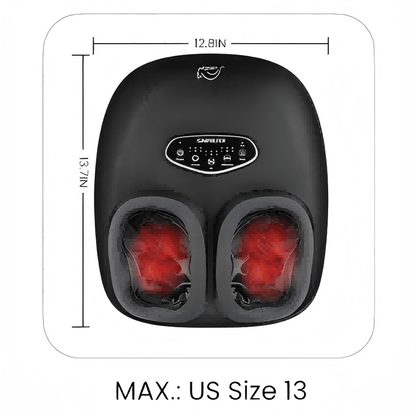 Shiatsu Foot Massager with Heat – Deep Kneading, Compression & Vibration, Electric Foot Massage Machine for Men Women, Fits Size Up to 13