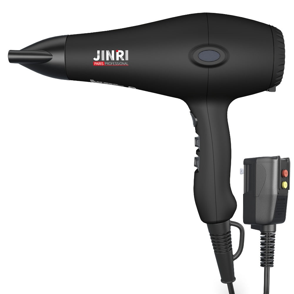 JINRI 1875W Hair Dryer with Three Heat Settings, Two Speeds and One- or Three-Accessory Package Options