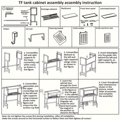 Dish Drying Rack Multi-Tier Kitchen Countertop Drain Rack with Dustproof Cover for Home Cooking, Dining and Outdoor Meals