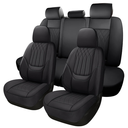 Car Seat Covers PU Leather Full-Coverage Set with Two-Front or Five-Seat Configuration Options