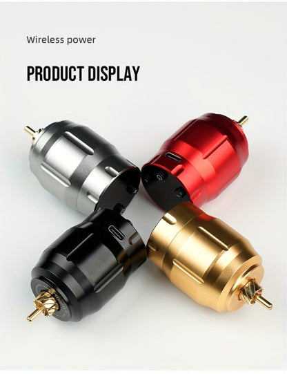 MC-W1 Rechargeable RCA Tattoo Power Supply with LED Display in Golden, Black, Red or Silvery