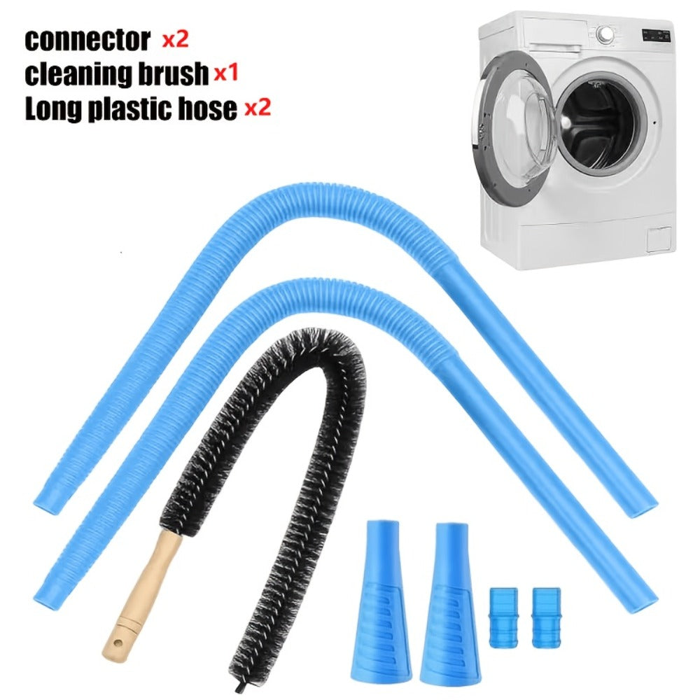 Flexible Dryer Vent Cleaner Kit with Vacuum Hose Attachment, Lint Brush and One-, Two- or Three-Piece Options