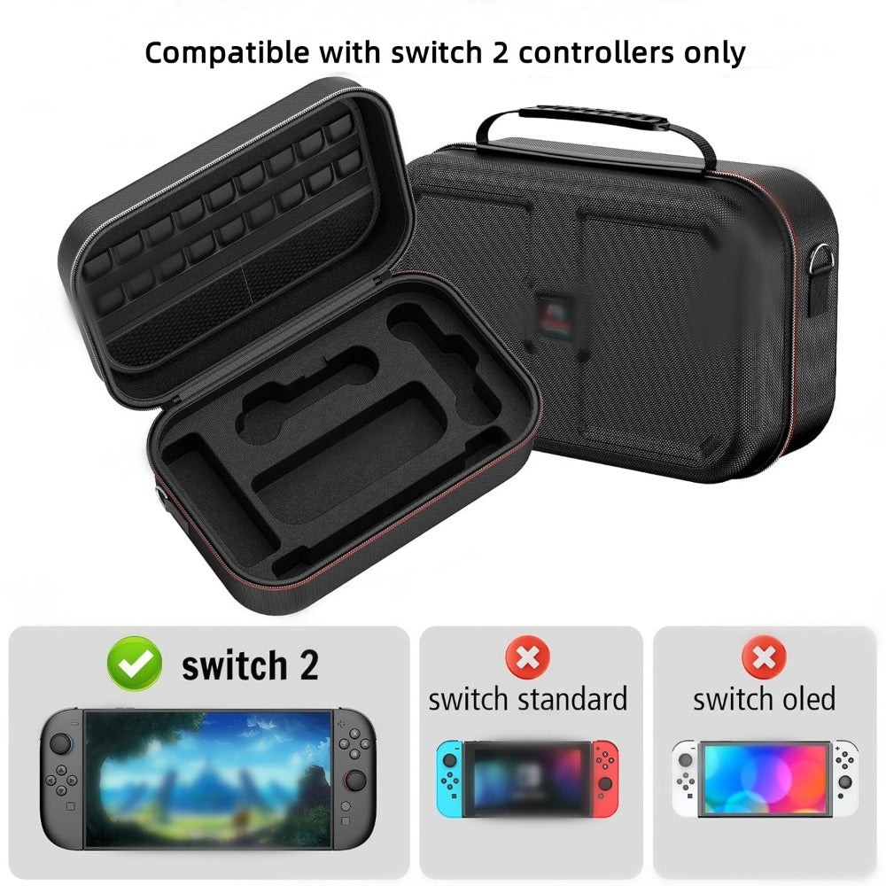 Nintendo Switch 2 Storage Bag XL – Durable Nylon Carrying Case with Card Slots, Shoulder Strap & Game Accessories Organizer, Perfect Gift for Gamers